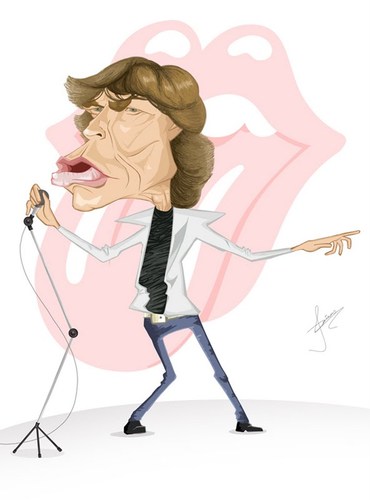 Cartoon: Mick Jagger (medium) by Paulista tagged mick,jagger,caricature,rolling,stones