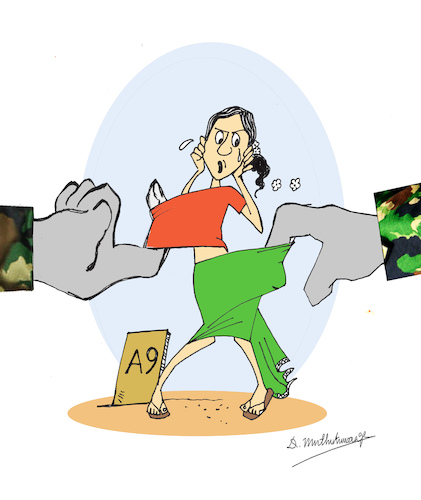 Cartoon: Stop Sexual Harassment (medium) by damayanthi tagged war,bbs,sri,lanka