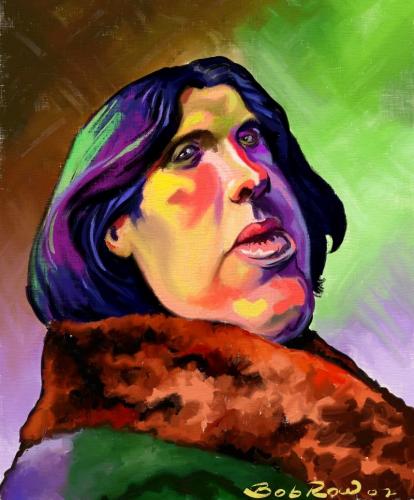 Cartoon: Oscar Wilde (medium) by Bob Row tagged wilde,literature