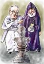 Cartoon: Francis-Karekin (small) by Bob Row tagged francias,karekin,turkey,armenian,genocide
