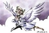 Cartoon: Obama Preventive Peace Prize (small) by Bob Row tagged obama,nobel,peace,war,caricature