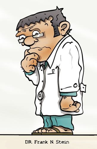 Cartoon: Doktor (medium) by subbird tagged doktor,frankenstein,arzt
