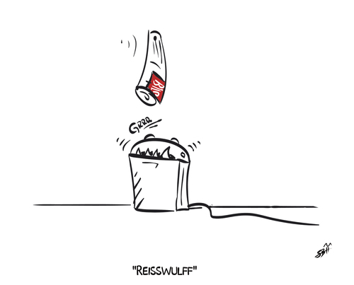Cartoon: Reisswulff (medium) by subbird tagged bundespraesident,bildzeitung