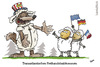 Cartoon: TTIP (small) by subbird tagged usa,eu,schaf,wolf,transatlantisches,freihandelsabkommen,ttip