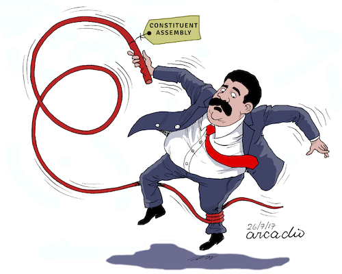 Cartoon: Dangerous Constituent. (medium) by Cartoonarcadio tagged maduro,constituent,latin,america,socialism