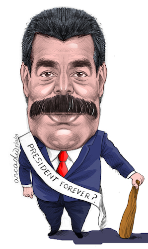 Cartoon: Nicolas Maduro Venezuela (medium) by Cartoonarcadio tagged maduro,venezuela,latin,america,dictactor,president,socialism