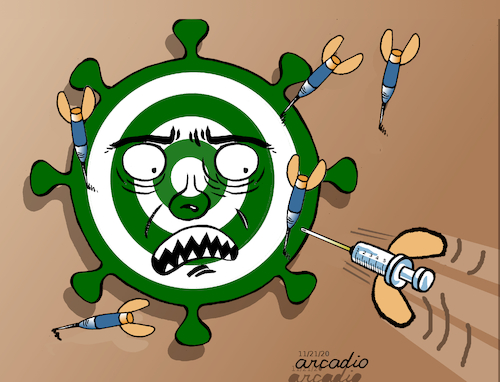 Cartoon: No more failed attempts. (medium) by Cartoonarcadio tagged vaccine,covid,19,health,coronavirus,people