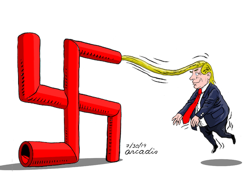 Cartoon: The extremist Trump. (medium) by Cartoonarcadio tagged trump,us,government,washington