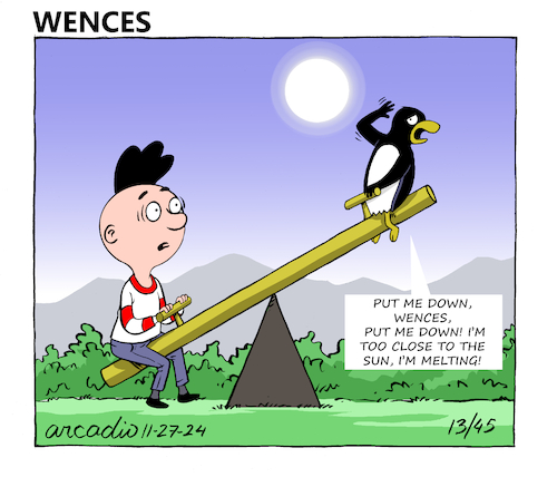 Cartoon: The adventures of Wences (medium) by Cartoonarcadio tagged comic,wences,humor