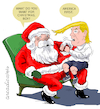 Cartoon: A Christmas gift to Trump. (small) by Cartoonarcadio tagged trump santa christmas gift