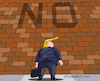 Cartoon: At last...the wall of Trump. (small) by Cartoonarcadio tagged trump,us,government,white,house