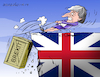 Cartoon: Brexit and May in trouble. (small) by Cartoonarcadio tagged may euro europe economy brexit