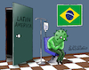 Cartoon: Coronavirus is inside (small) by Cartoonarcadio tagged latin,america,coronavirus,covid19,medicina