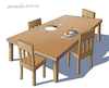 Cartoon: Dining table. (small) by Cartoonarcadio tagged food poverty economy crisis war