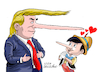 Cartoon: Enchanted Pinocchio. (small) by Cartoonarcadio tagged trump pinocchio usa white house wadhington