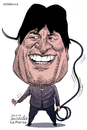 Cartoon: Evo Morales-Bolivia (small) by Cartoonarcadio tagged evo,president,latin,america,bolivia,socialism,comunism