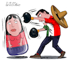 Cartoon: Femicide in Mexico. (small) by Cartoonarcadio tagged mexico femicide weman men society family