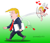 Cartoon: Happy Valentines day Trump. (small) by Cartoonarcadio tagged valentines,day,trump,us,president,love