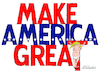 Cartoon: Make America Great. (small) by Cartoonarcadio tagged trump,america,us,government,president