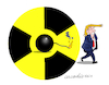 Cartoon: No to nuclear pact with Iran. (small) by Cartoonarcadio tagged iran,nuclear,power,middle,east,israel,trump