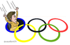Cartoon: Olympic fall of Dilma (small) by Cartoonarcadio tagged dilma,brazil,corruption,justice,lula,socialism