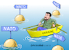 Cartoon: On the way to NATO. (small) by Cartoonarcadio tagged nato,ukraine,war,europe,usa,zelensky