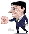 Cartoon: President Bolsonaro (small) by Cartoonarcadio tagged bolsonaro,brazil,latin,america
