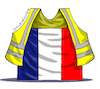 Cartoon: Protests in France. (small) by Cartoonarcadio tagged yelow,vests,france,protests,social,issues