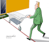 Cartoon: Shopping online. (small) by Cartoonarcadio tagged shopping,economy,capitalism