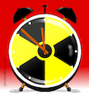 Cartoon: Stop that clock. (small) by Cartoonarcadio tagged nuclear power conflicts peace wars