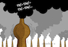 Cartoon: The time is running. (small) by Cartoonarcadio tagged global,warming,pollution,environment,planet