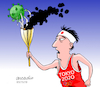 Cartoon: TOKYO 2020 POSTPONED. (small) by Cartoonarcadio tagged tokyo,2020,sports,olympic,games,japan