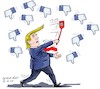 Cartoon: Trump is not popular. (small) by Cartoonarcadio tagged trump,usa,us,government,president,diplomacy