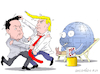 Cartoon: Trump vs.Musk and fresh popcorn. (small) by Cartoonarcadio tagged trump,musk,white,house,us,government,spacex