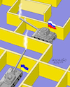 Cartoon: Ukrainian labyrinth (small) by Cartoonarcadio tagged putin,war,russia,ukraine