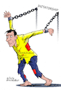 Cartoon: Venezuela and the dictatorship. (small) by Cartoonarcadio tagged venezuela,dictatorship,socialism