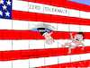 Cartoon: Zero Tolerance. (small) by Cartoonarcadio tagged immigrants chilhood us politics trump