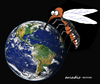 Cartoon: Zika menaces to world. (small) by Cartoonarcadio tagged zika menace illness virus health world medicine
