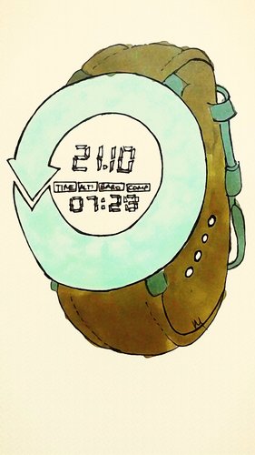 Cartoon: back to the future (medium) by düstursuz  tagged time,back,future,clock