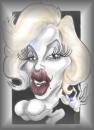Cartoon: Marilyn Monroe (small) by rube tagged mujer fatal feme diosa caricatura