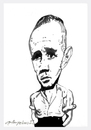 Cartoon: Jean Genet (small) by oktaybingöl tagged jean,genet,oktay,bingol