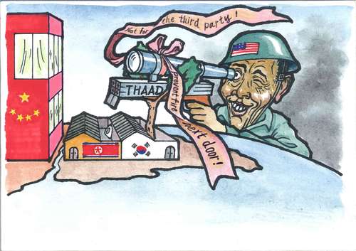 Cartoon: Is snooping (medium) by Lv Guo-hong tagged watch