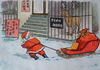 Cartoon: Die letzten Rentier (small) by Lv Guo-hong tagged winter,hotel,essen,rentier,weihnachtsmann,zuordnung,geschenk