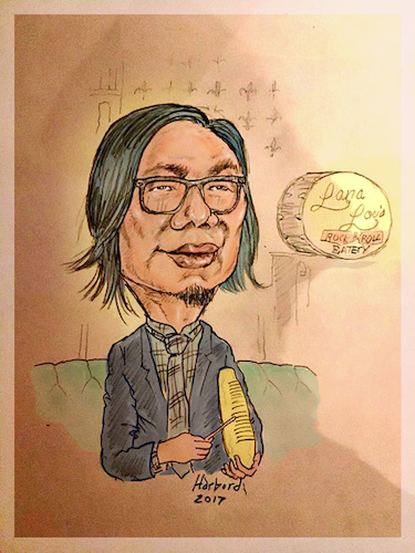 Cartoon: Tony Lee (medium) by Harbord tagged tony,lee,drummer,vancouver
