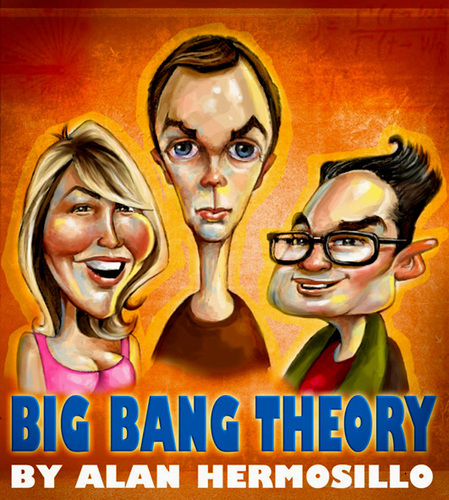 Cartoon: The Big Bang Theory (medium) by Alan HI tagged big,bang,theory