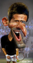 Cartoon: Novak Djokovic (small) by Alan HI tagged nole,novak,djokovic