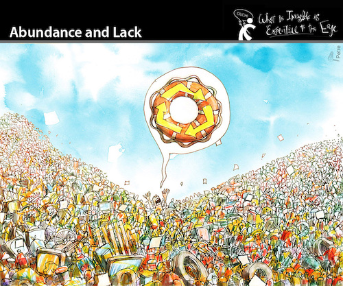 Cartoon: Abundance and Lack (medium) by PETRE tagged ecology,welt,world,ökologie,climatechange