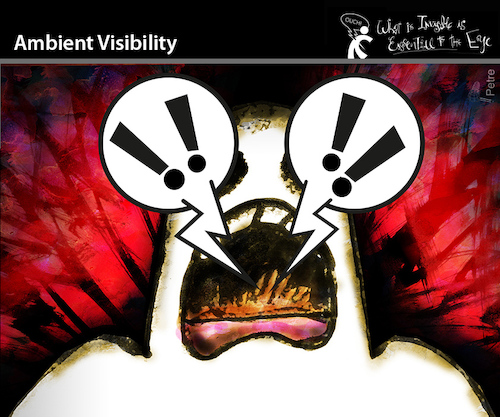 Cartoon: Ambiental visibility (medium) by PETRE tagged ambient,visibility,umweltsichtbarkeit