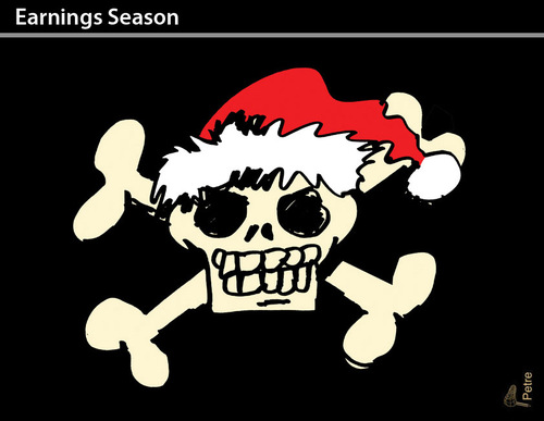 Cartoon: Earnings Season (medium) by PETRE tagged christmas,santa,claus,capitalism,consumism