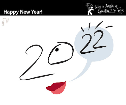 Cartoon: Happy New Year! (medium) by PETRE tagged newyear,frohesneuesjahr,2022